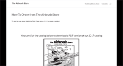 Desktop Screenshot of airbrushstore.com
