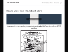 Tablet Screenshot of airbrushstore.com